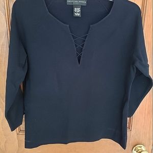 Geoffrey Beene Navy Pullover